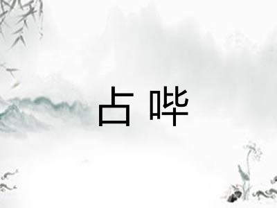占哔
