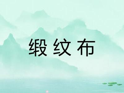 缎纹布