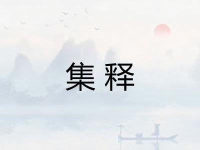 集释