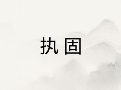 执固