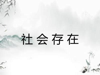 社会存在