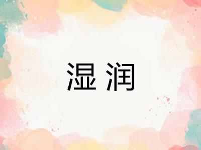 湿润