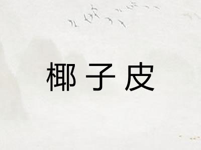 椰子皮
