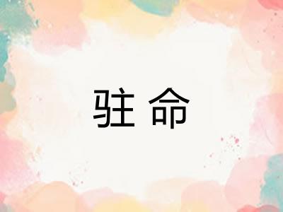 驻命