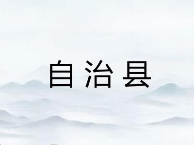 自治县