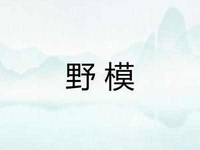 野模