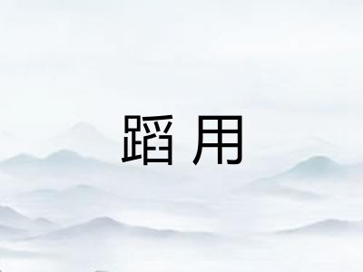 蹈用