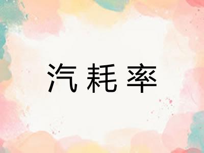 汽耗率