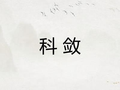 科敛
