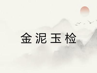 金泥玉检