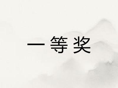 一等奖