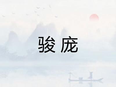 骏庞