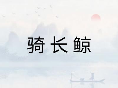 骑长鲸