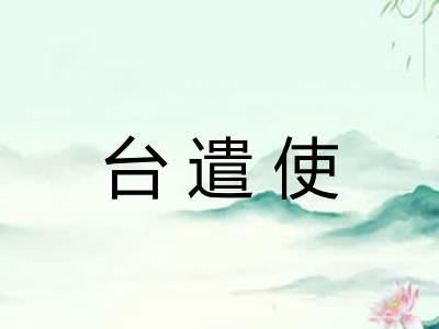 台遣使