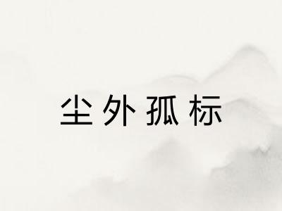 尘外孤标