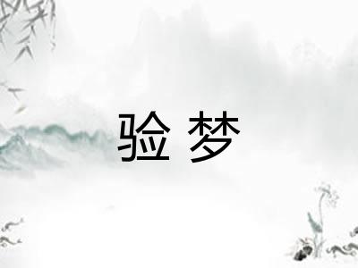 验梦