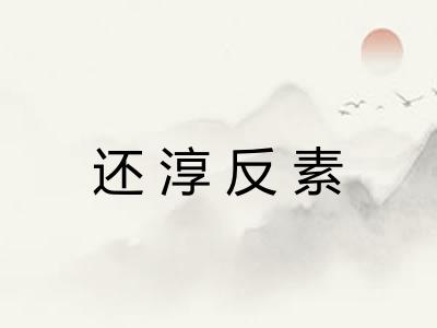 还淳反素