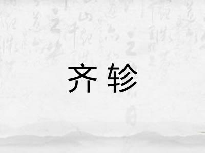 齐轸