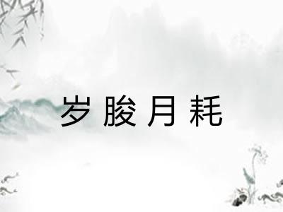岁朘月耗