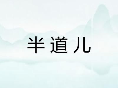 半道儿