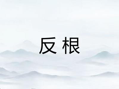 反根