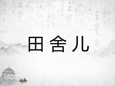 田舍儿