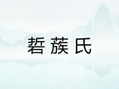 硩蔟氏