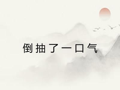倒抽了一口气
