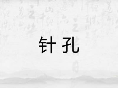 针孔