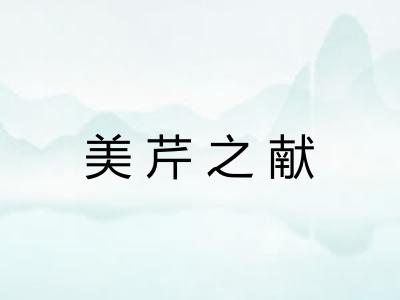 美芹之献