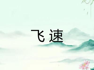 飞速