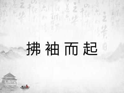 拂袖而起
