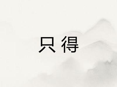 只得