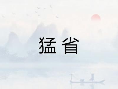 猛省