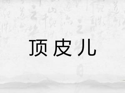 顶皮儿