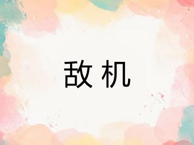 敌机