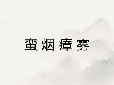蛮烟瘴雾