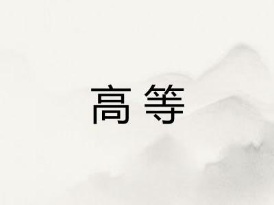 高等