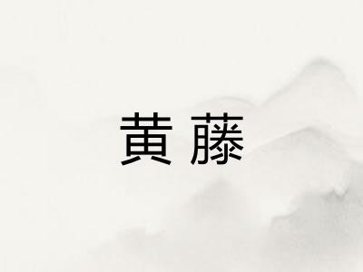 黄藤