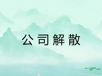 公司解散