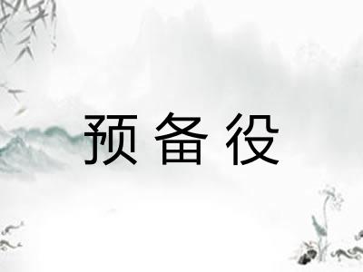 预备役