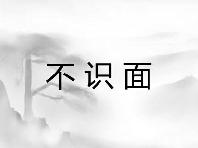 不识面