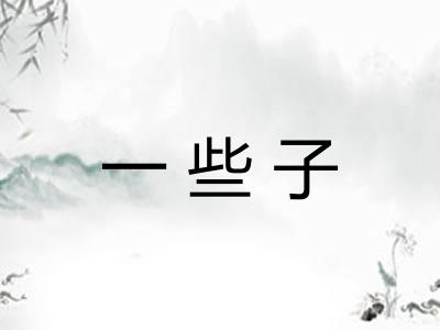 一些子