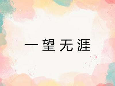一望无涯