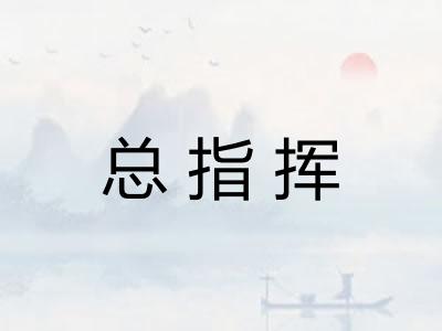 总指挥