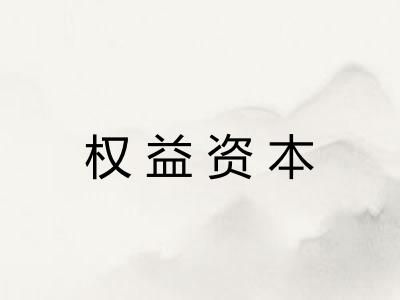 权益资本