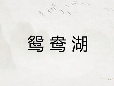 鸳鸯湖