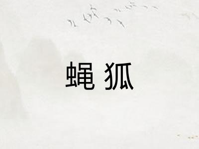 蝇狐