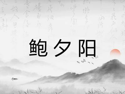 鲍夕阳