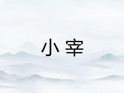 小宰